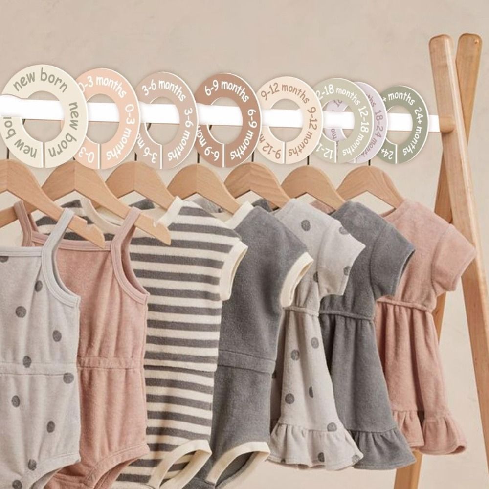 Baby Clothing Hanger Dividers - 68/9Pcs Organizing Hangers Baby Clothing Size