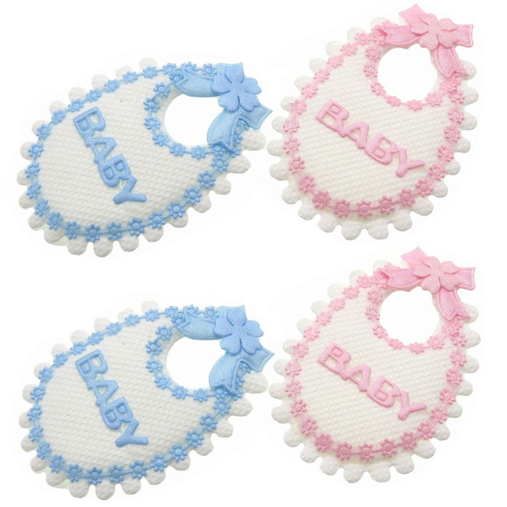 Baby X Clothing - 12Pcs Handmade Fabric Baby Bibs Applique