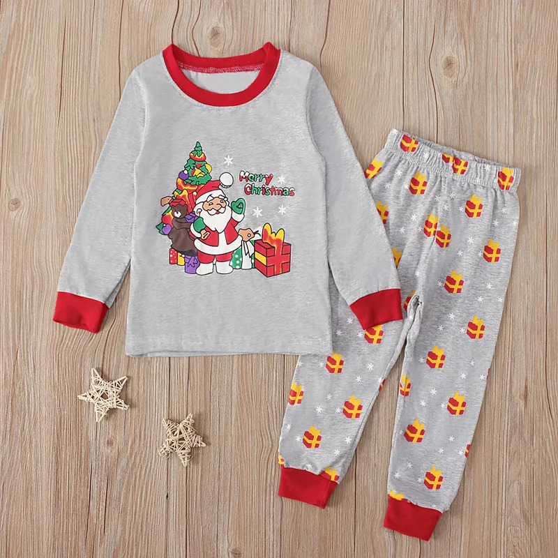 Gray Santa Claus Print Kids Pa - Baby Clothing review and price