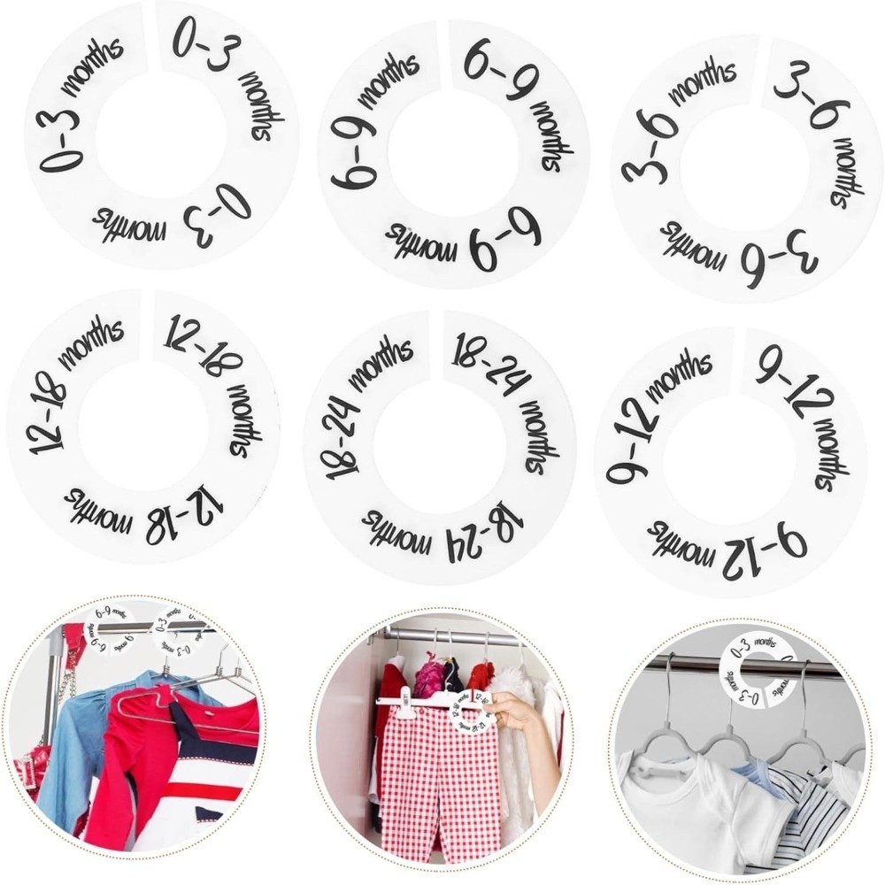68/9Pcs Organizing Hangers Bab - Baby Clothing Hanger Dividers review and price
