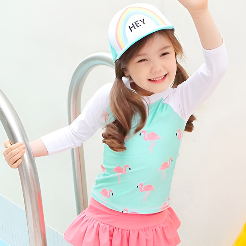 Girls Printed Long Sleeves Swi - Baby Swimwear Uv review and price