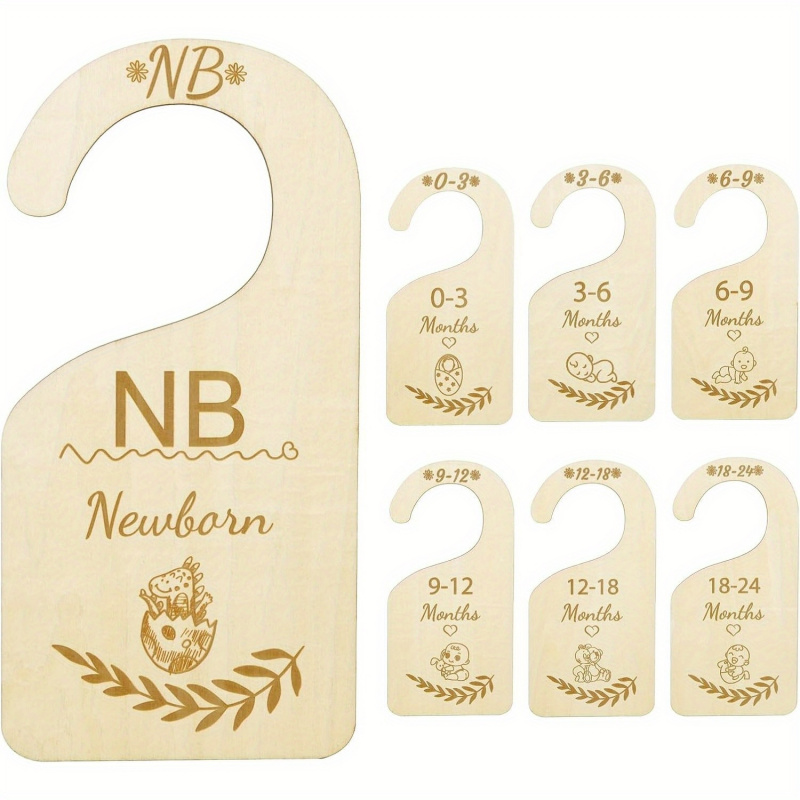 7pcs Wood Baby Closet Dividers - Baby Clothing Hanger Dividers review and price