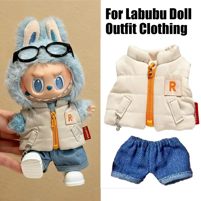 For 15 17cm Labubu Doll Solid  - Baby Clothing review and price