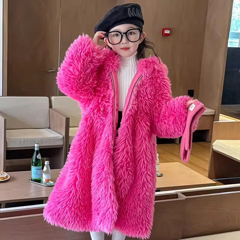 Autumn  winter girls fur coat  - Baby X Clothing review and price