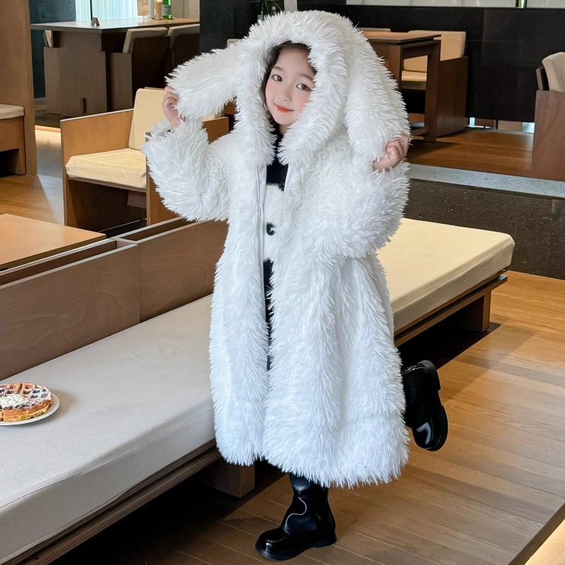 Autumn  winter girls fur coat  - Baby X Clothing review and price